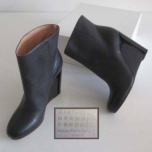 new MAISON MARTIN MARGIELA cutout wedge booties 39 1/2